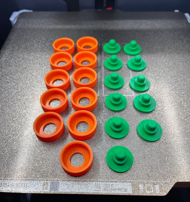 608 Ball Bearing Fitment Gauges
