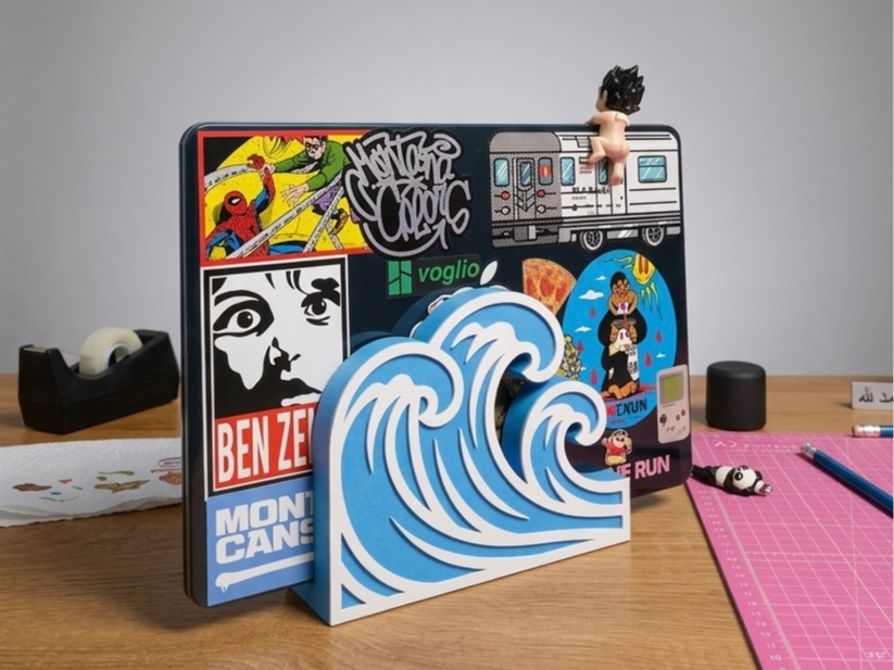 MacBook Stand - Ocean Wave