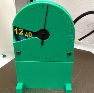 Rotating dial clock stand