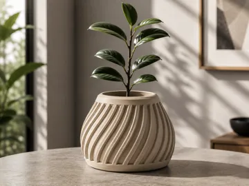 Maceta decorativa: Twisted Rib Vase | Planter | 4 Sizes — vista de referencia 3