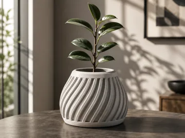 Maceta decorativa: Twisted Rib Vase | Planter | 4 Sizes — vista de referencia 4
