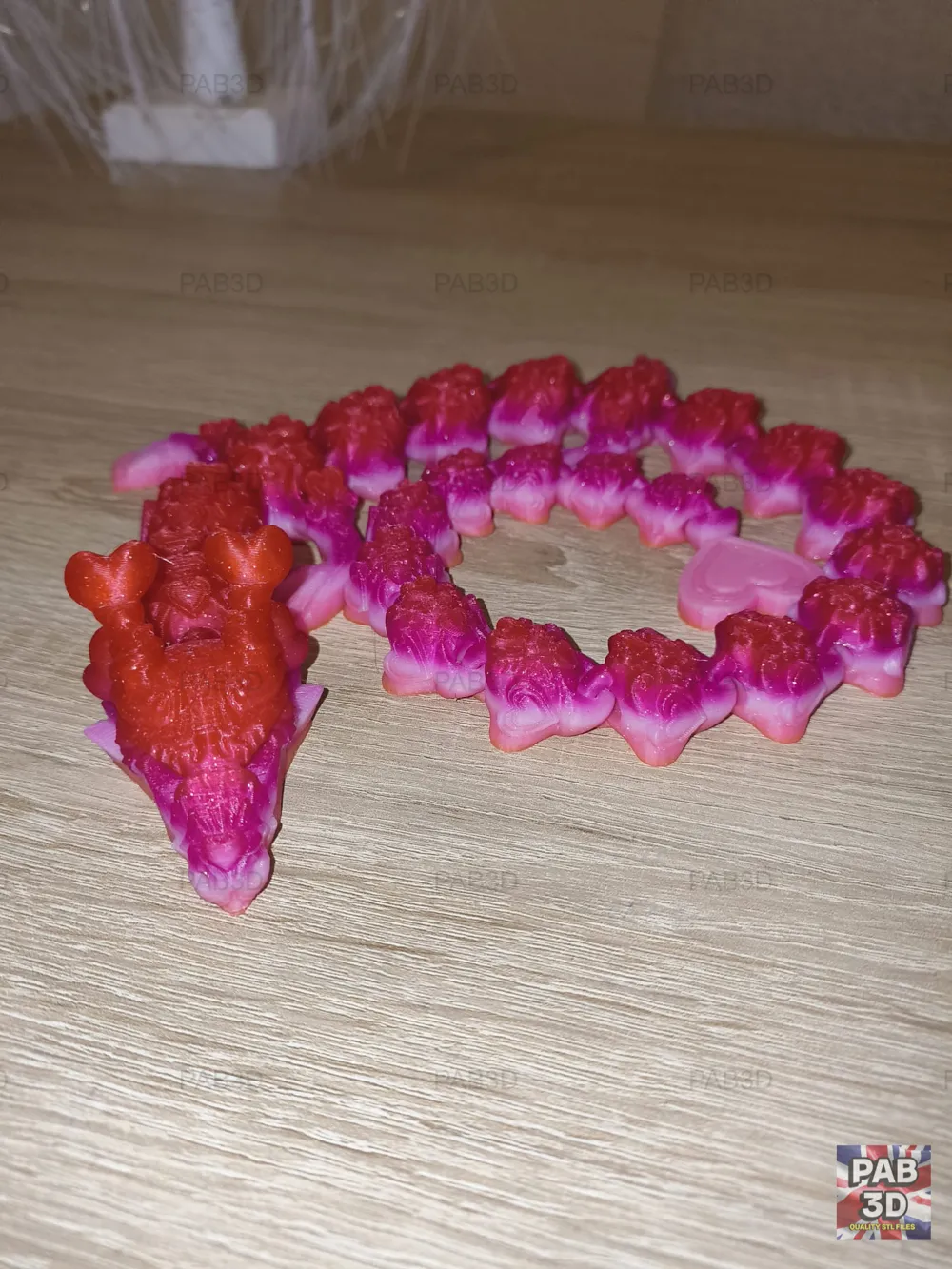 Articulated Flexi Dragon Hearts - Free 3D Print Model - MakerWorld