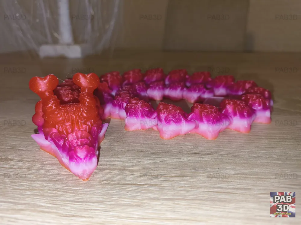 Articulated Flexi Dragon Hearts - Free 3D Print Model - MakerWorld