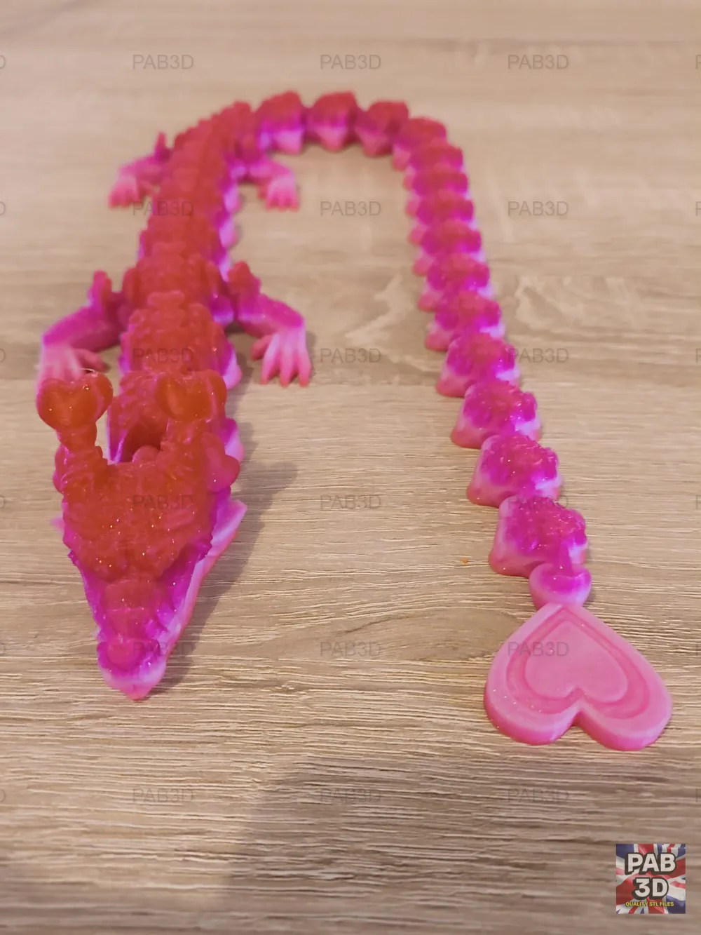 Articulated Flexi Dragon Hearts - Free 3D Print Model - MakerWorld
