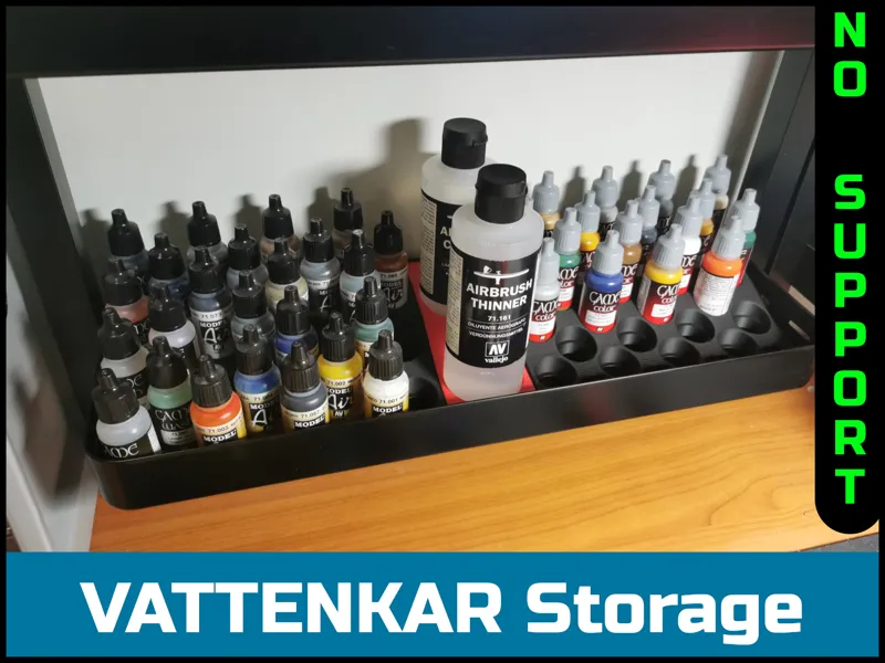 Paint Pot Rack for VATTENKAR storage (IKEA)