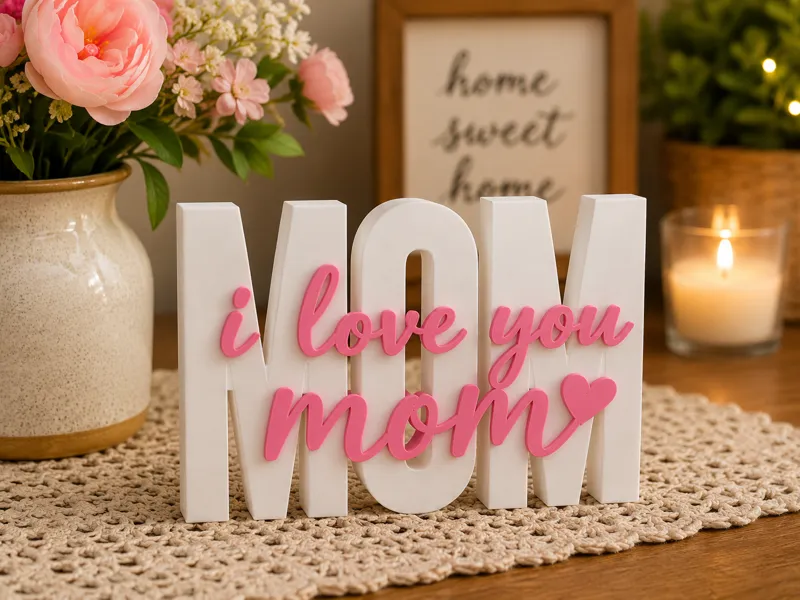 I Love You Mom Gift Idea - Any Day or Mothers Day