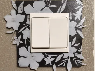 Switch plate cover : Floral #1
