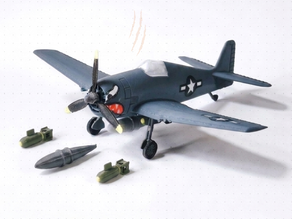 Miniatura 3 do modelo 3D F6F Hellcat - 1:72 scale model
