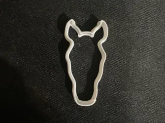 Horse head cookie cutter