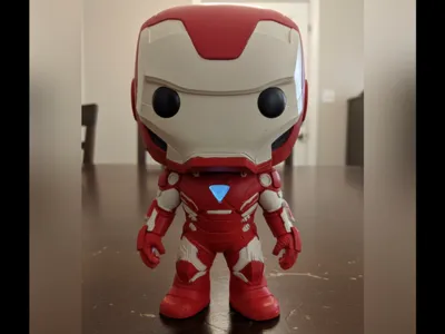 IronMan stylized FunkoPop (colors or solid color)