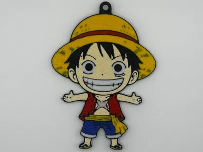 Luffy Chibi Keychain – One Piece Straw Hat Pirate