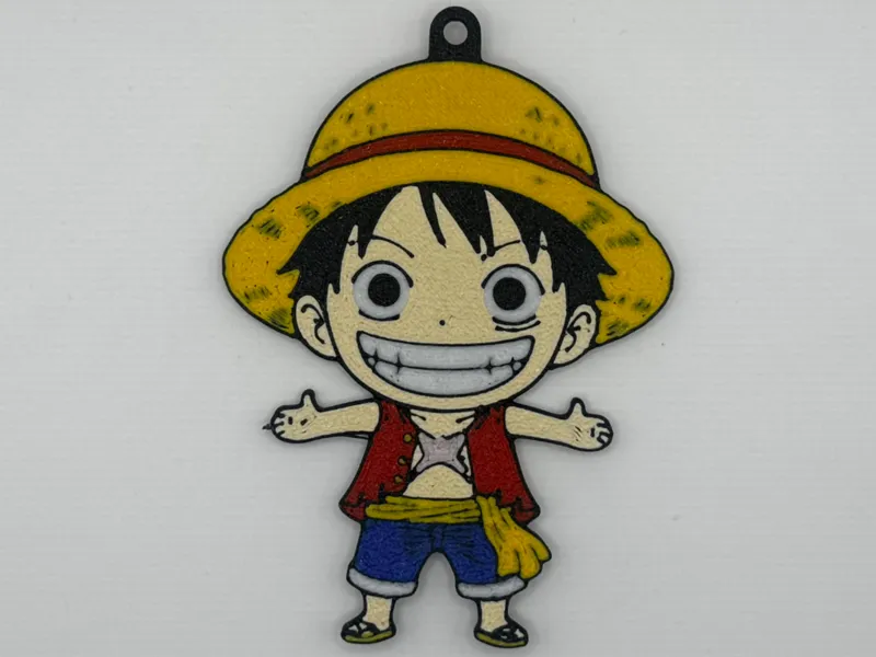 Luffy Chibi Keychain – One Piece Straw Hat Pirate