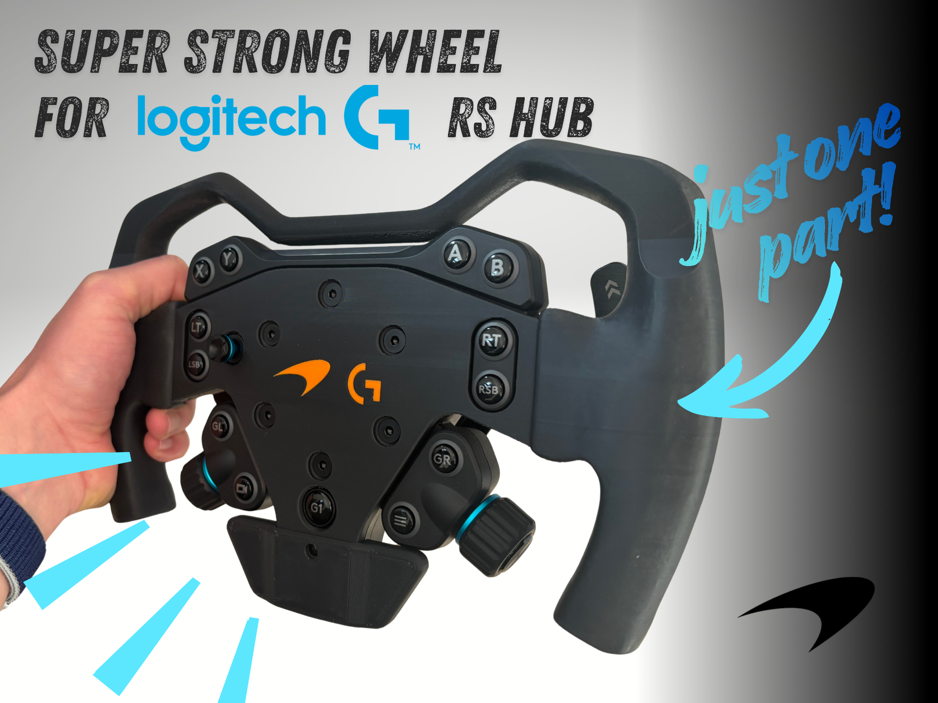 Logitech G RS Hub Mclaren Wheel - ALL IN ONE!