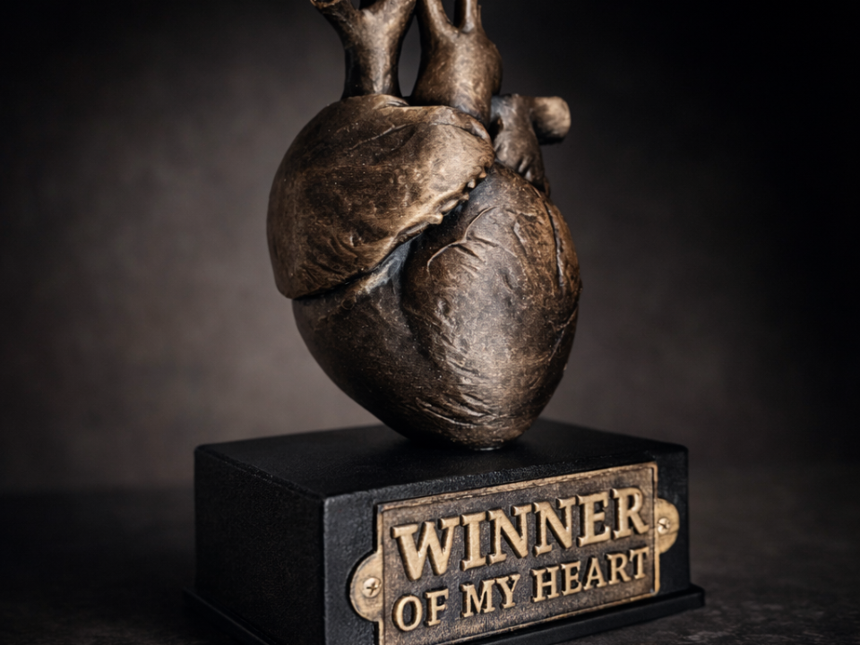 "Winner of My Heart" Valentines Day Trophy 