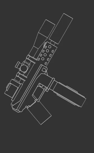 Modelo para impresión 3D: TacticalBrick Tec-9 — vista de referencia 4