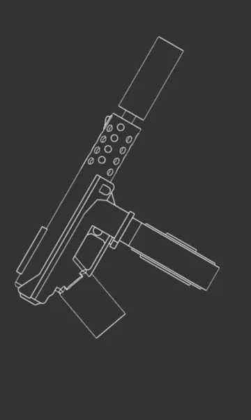 Modelo para impresión 3D: TacticalBrick Tec-9 — vista de referencia 5