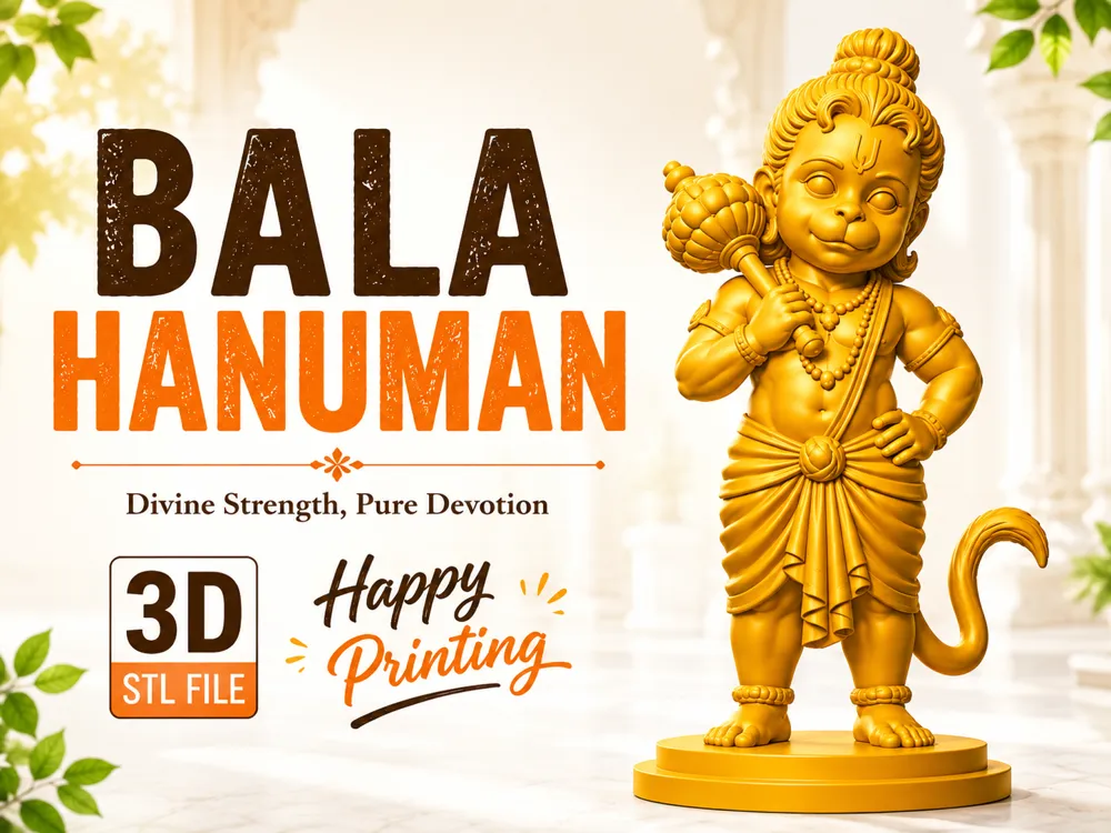 Letrero o emblema decorativo: Bala Hanuman. Referencia del modelo original.