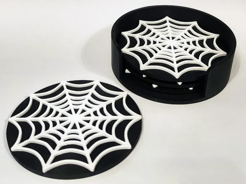 Halloween spider web Coaster