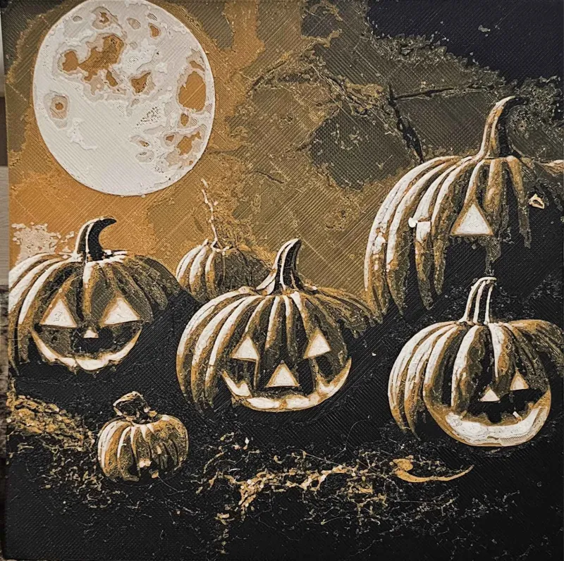 Moonlit Halloween Pumpkins