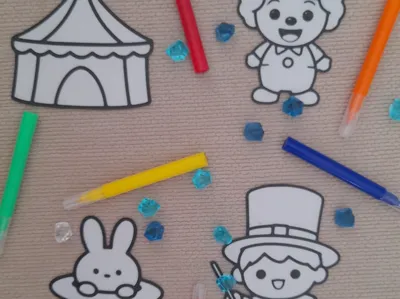 Painting Kit. Circus Theme. Easy and economical