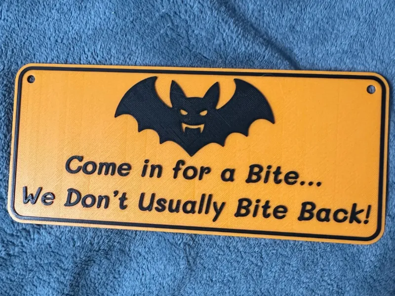 Funny Halloween Door Sign