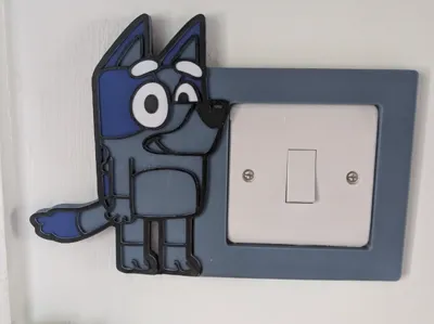 Bluey Light Switch Plate (UK)