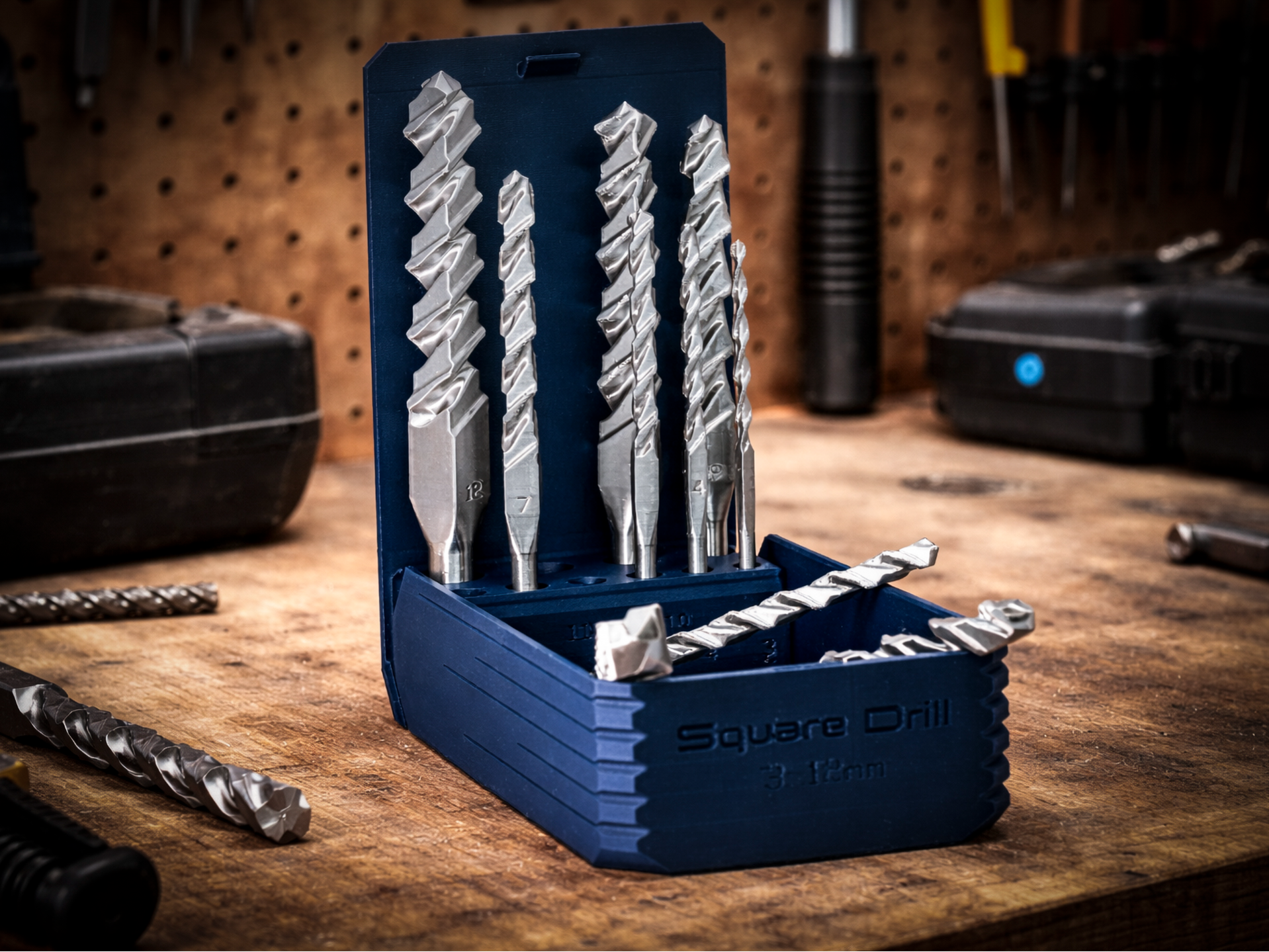 Square Hole Drill Bit - Set