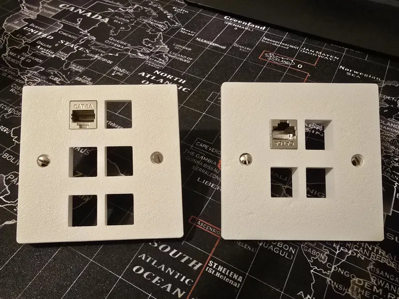 One Gang UK & EU Keystone Jack Wall Plate