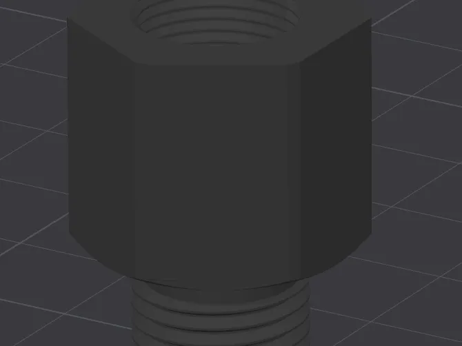 Male 1/2"-20 to Female 1/2"-28 Adapter