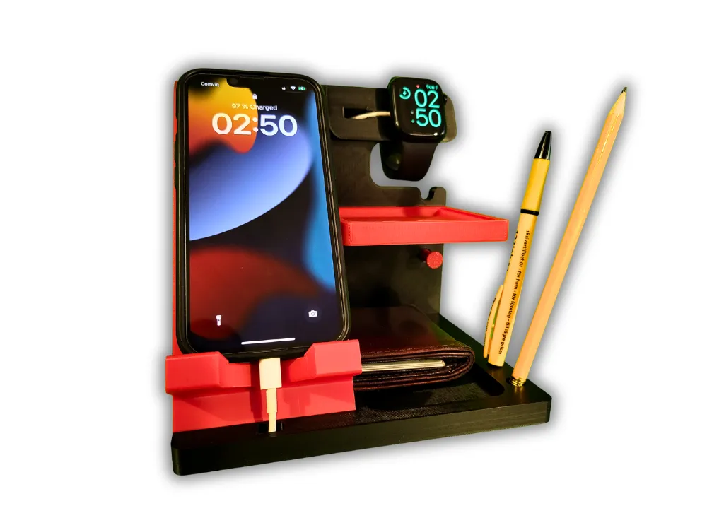 Bedside Organizer Mini (Apple/Samsung Watch) by CherrysCollection MakerWorld: Download Free 3D Models - 3D model önizlemesi