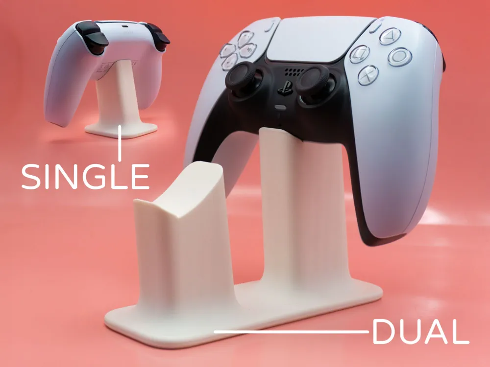 Soporte: PS5 Controller Stand Dual & Single by Pork3D.com. Referencia del modelo original.