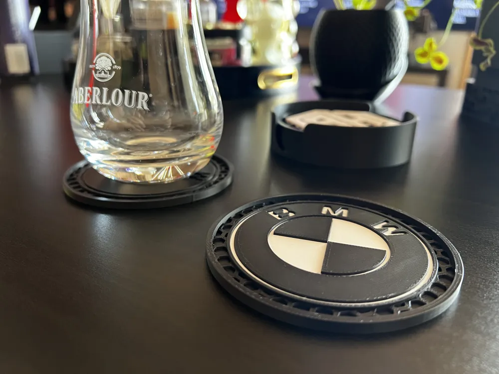 BMW Themed Coaster & Holder set by Admos! MakerWorld: Download Free 3D ...