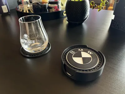 BMW Themed Coaster & Holder set by Admos! MakerWorld: Download Free 3D ...