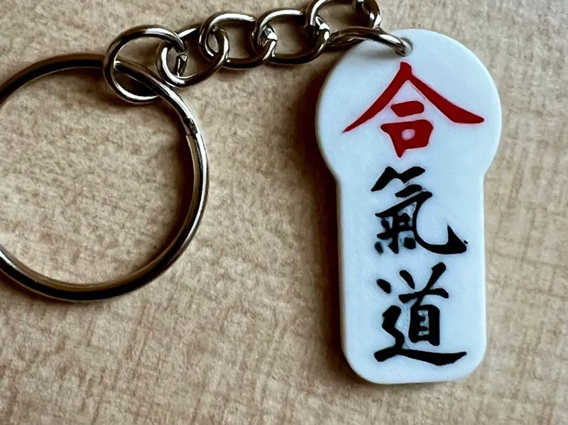 AIKIDO kanji - keychain