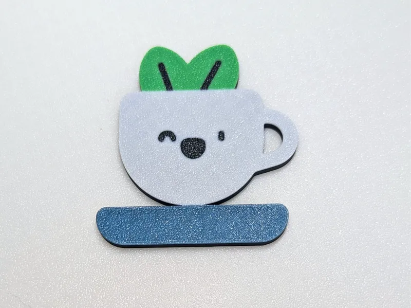Multicolor Fridge Magnet - Mint Tea