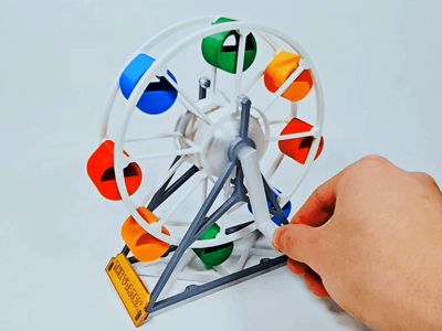 Mechanical Spring-Propelled Ferris Wheel