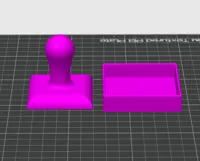 Square stamp 50 mm