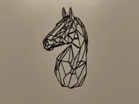 Déco murale cheval low poly — photo 1