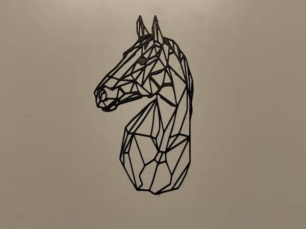 Déco murale cheval low poly