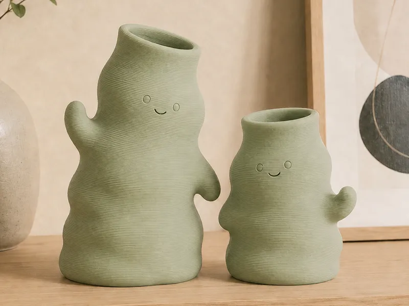卡通抱抱怪花瓶