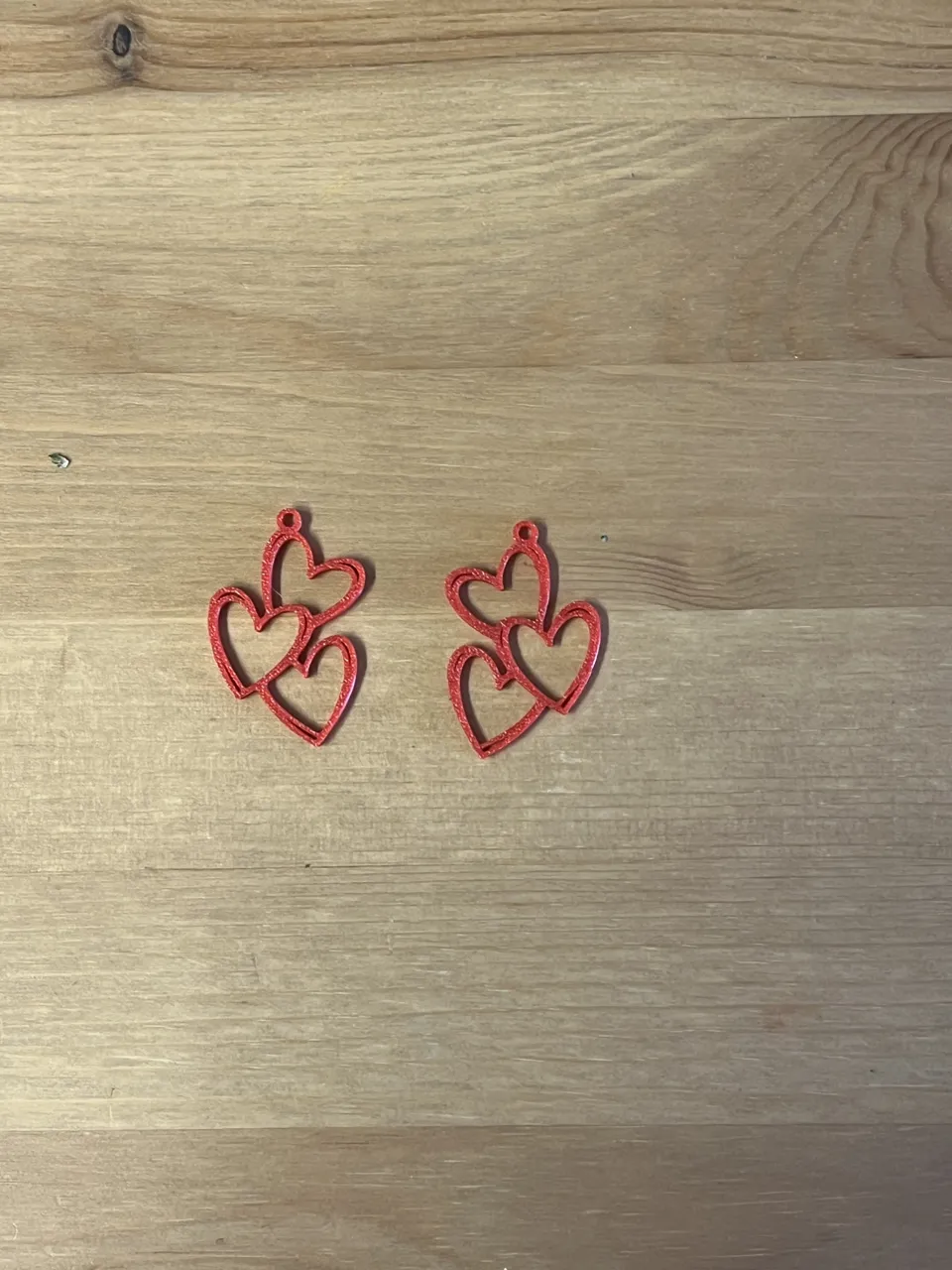 heart earrings view 2