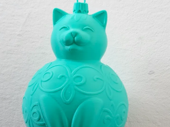 Cat christmass tree ornament ball bauble #3