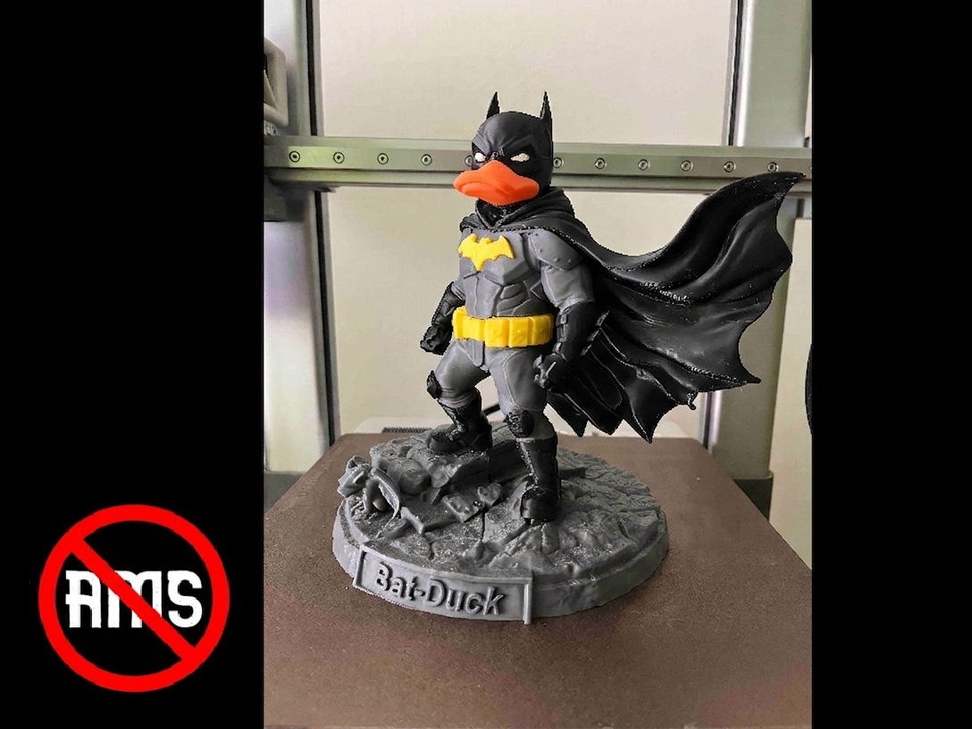 Bat-Duck (20cm) - Fan Art / Multi-Part NO AMS 