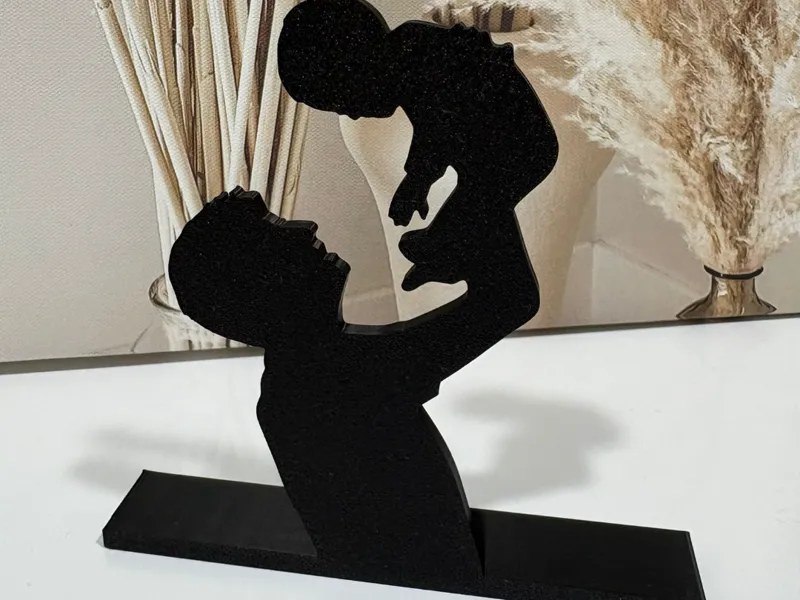 Silueta padre e hijo