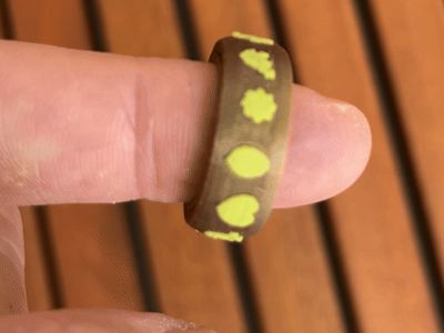 Fidged EASTER ring multicolor