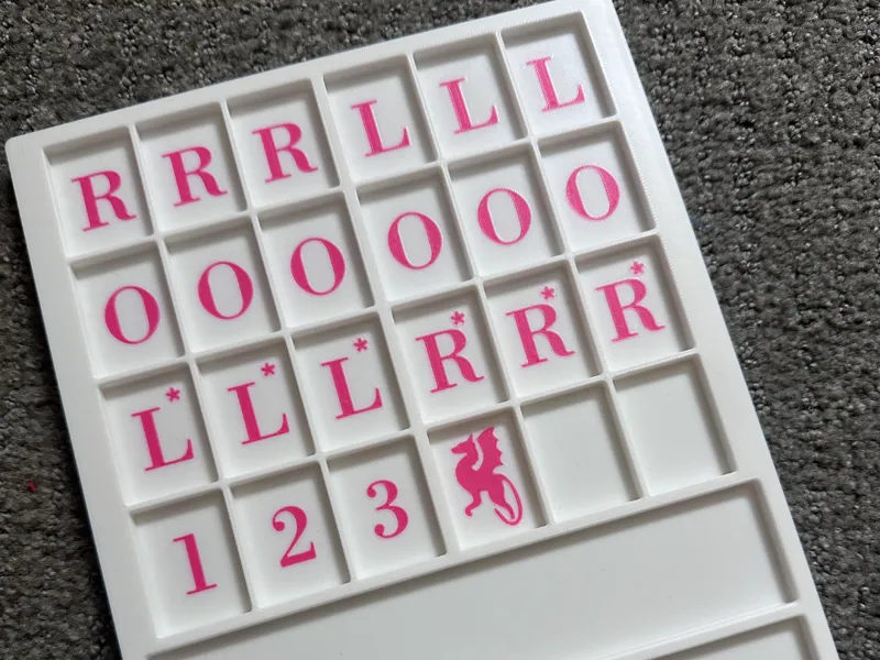 Large Mahjong Solitaire Board with Rack