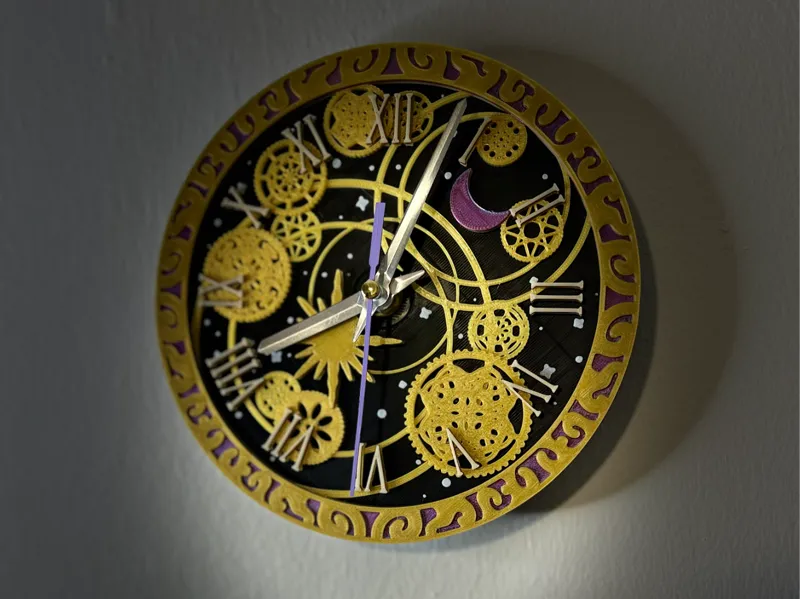 Celestial Clock Face - Decorative Wall Clock