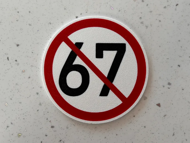 Road sign - NO 67 - Free 3D Print Model - MakerWorld