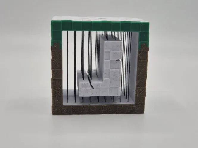 Minecraft Buchstabe-J String Art Alphabet