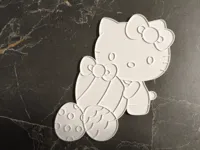 Décoration de Pâques Hello Kitty à colorier — photo 2